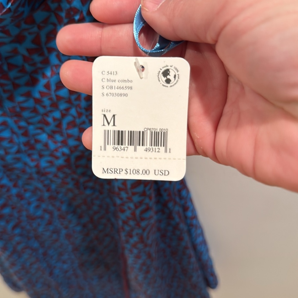 NWT Free People Kai mini dress blue Medium - Picture 6 of 8